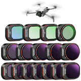 NEEWER ND & CPL & Filtro de Efecto Conjunto Compatible con DJI Mini 4 Pro, 16 Pack HD ND16 ND32 ND64 ND128 ND256 ND512 ND1000 ND16/PL ND32/PL ND64/PL ND128/PL ND256/PL UV CPL LPR, Difusión Negra 1/4