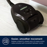Electrolux PD82-GREEN Aspiradora con bolsa, potencia máx. 600 W, sistema de aspiración AeroPro, 2 cepillos, accesorio 3 en 1, color negro