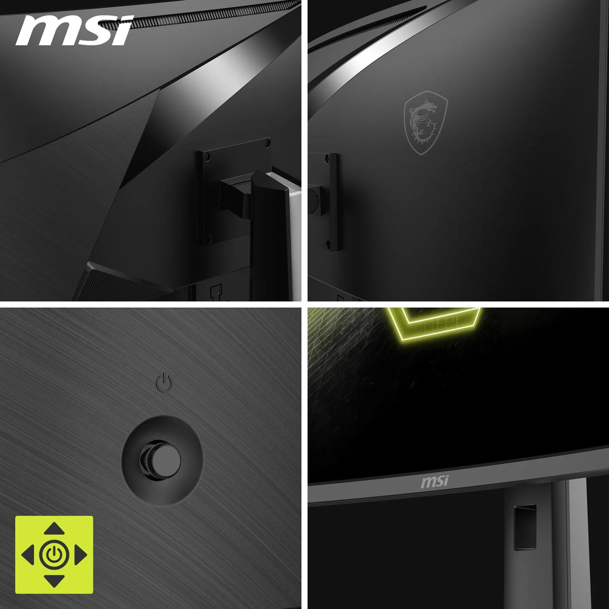 MSI mag 32CQ6PF - Pantalla para Juegos Curvada FHD de 32" - Lalle Rapid VA 2560 x 1440 1500R, 180Hz / 0,5ms -GtG, DisplayHDR 400, Adaptive Sync, DP 1.4, HDMI 2.0 CEC