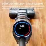 Rowenta X-Clean 4, Fregona Eléctrica Sin Cable, 2 en 1 Aspira y Friega a la vez, 200 W, Pantalla De Control Inteligente, Ajuste Automático De Limpieza: Eco, Auto Y Max, Gris, GZ5036WO