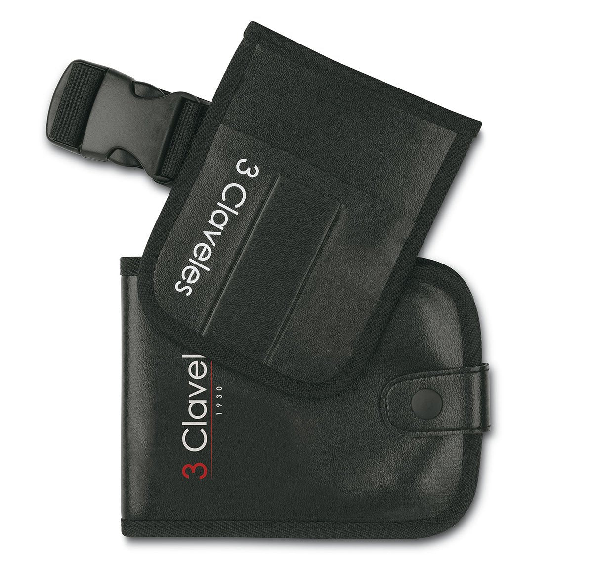 3 Claveles 12689 - Kit Peluquería de Estuche Cinturon y Tijera Peluquero Corte y Esculpir de 5.5", Azul