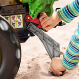 Rolly Toys RollyFarmtrac John Deere 710447 - Juego de 2 Piezas con vehículo a Pedales para niños a Partir de Tres años y Excavadora Trasera con función de Asiento