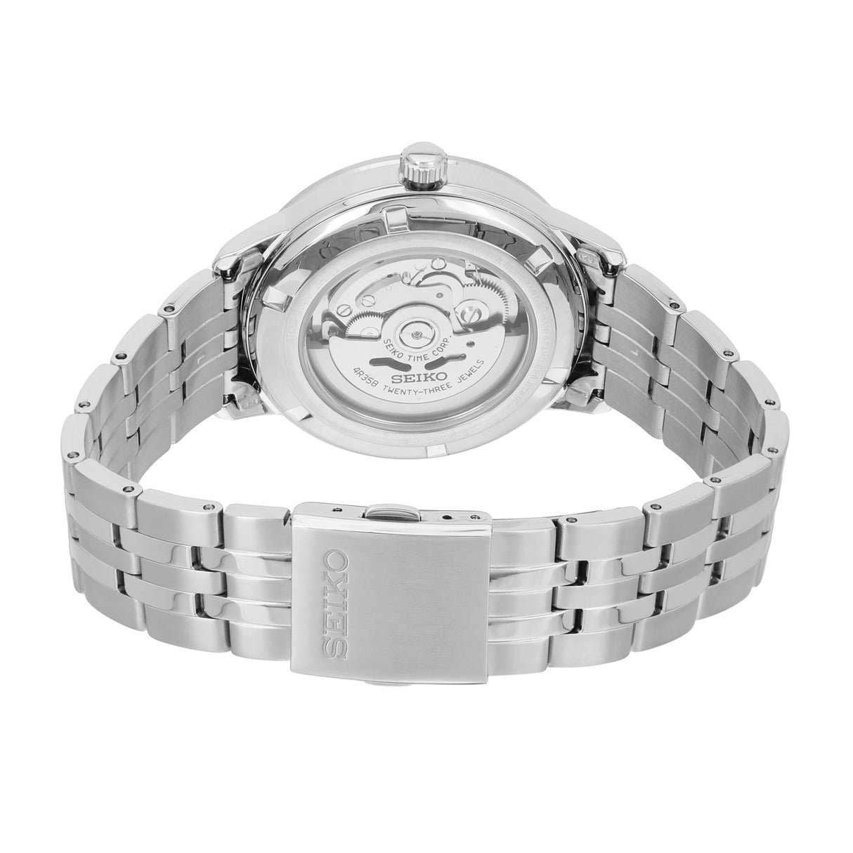 Seiko Reloj Analógico para Hombres de Automático con Correa en Acero Inoxidable SRPH87K1