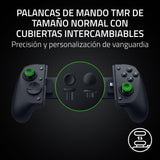 Razer Kishi V3 Pro - Mando gaming USB-C para iPhones, smartphones Android y mini tablets de hasta 8" - Plug and Play- sticks analógicos antideriva (12 botones - hápticos Sensa HD) Negro