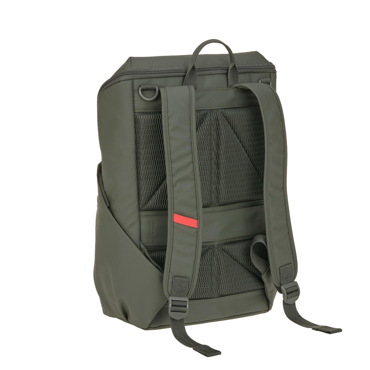 LÄSSIG Mochila con cambiador, enganche para cochecito y portabiberón/GRE Slender Up Backpack olive