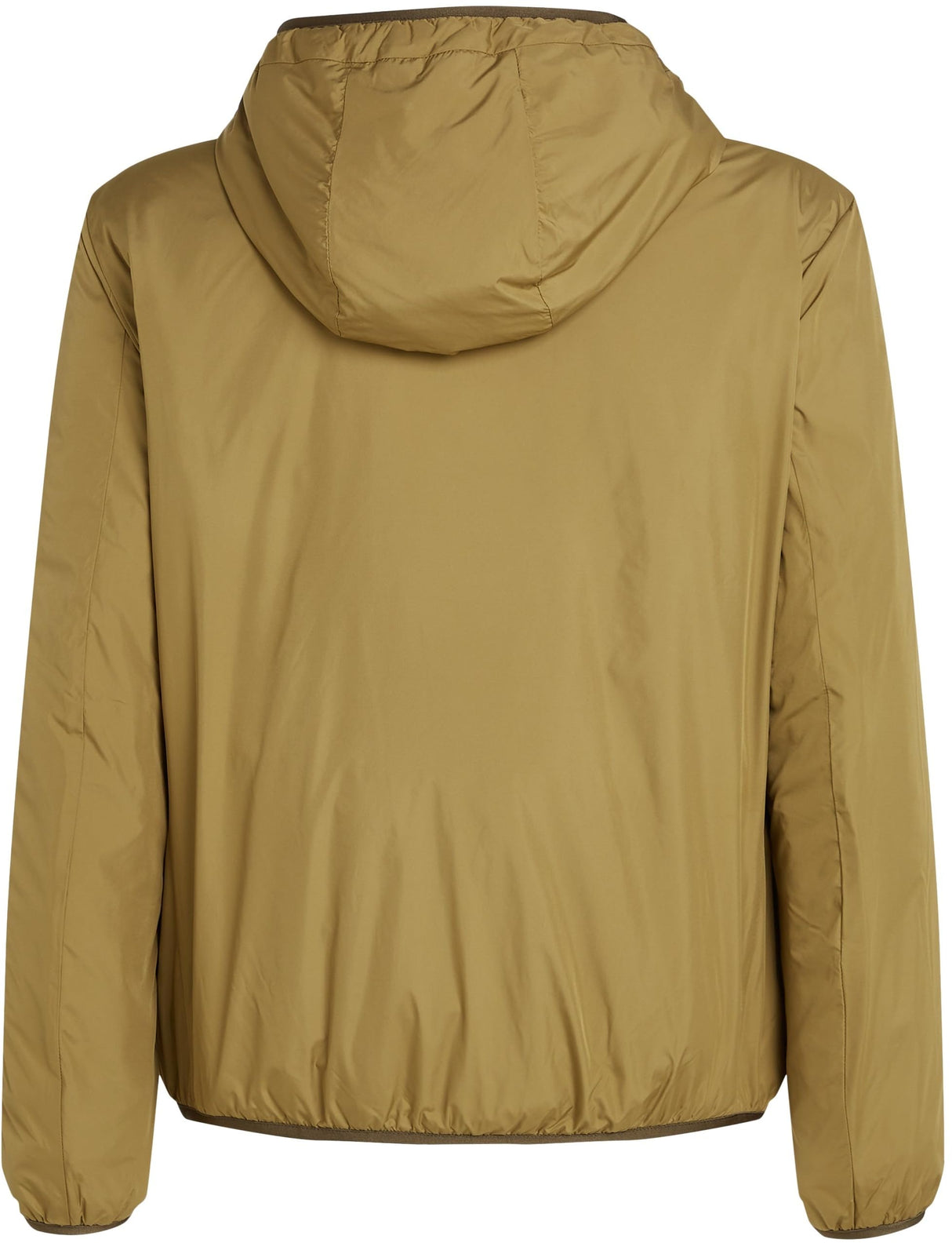Calvin Klein Chaqueta cortavientos Hombre Hi-Neck con capucha, Verde (Gothic Olive), XS