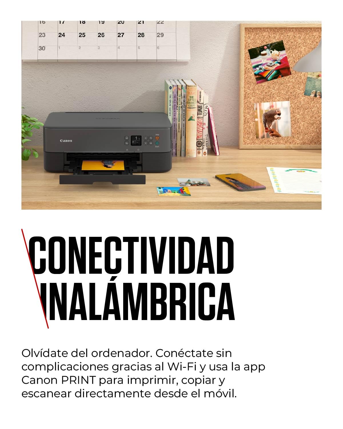 Canon PIXMA TS5350i – Impresora Multifunción para Uso Doméstico con Pantalla OLED | Conexión Inalámbrica desde tu Smartphone | Con PIXMA Print Plan