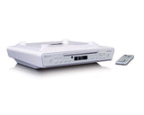 Lenco KCR-150 A003089 - Radio FM con Kit de Montaje para subestructura (2 x 3 W RMS, función Temporizador), Color Blanco