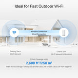 TP-Link Deco BE25-Outdoor(1-Pack) – Sistema Wi‑Fi 7 Mesh de Doble Banda (BE3600, 3,6 Gbps), 2 Puertos 2,5 Gbps, MLO, AI‑Roaming, HomeShield