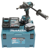 Makita HP001GD201 - Taladro percutor inalámbrico (40 V, máx. 2,5 Ah, 2 baterías y cargador)