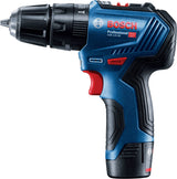 Bosch GSB 12V-30 Atornilladores taladradores de percusión a batería (2× GBA 12V 2.0 Ah + GAL 12V-40, (Brushless))