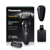 Panasonic Series 900+ ES-LS9A Afeitadora Eléctrica De 6 Hojas En Seco Y Húmedo Para Hombres, Afeitadora Eléctrica Con Sensor De Barba Sensible, Limpieza Automática Y Sistema De Carga
