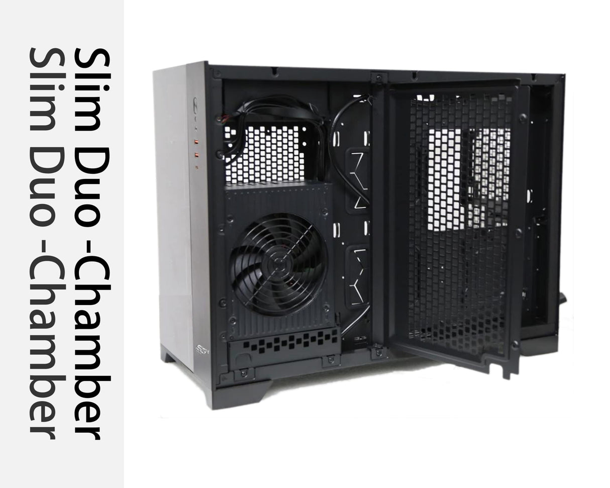 SaharaGaming P480MB-T RGB ATX - Carcasa para PC (Ventilador Pirate Turbo ARGB de 4 x 12 cm, gestión de Cables, concentrador de Ventilador de 10 Puertos, PWM, Sync) Negro