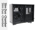 SaharaGaming P480MB-T RGB ATX - Carcasa para PC (Ventilador Pirate Turbo ARGB de 4 x 12 cm, gestión de Cables, concentrador de Ventilador de 10 Puertos, PWM, Sync) Negro