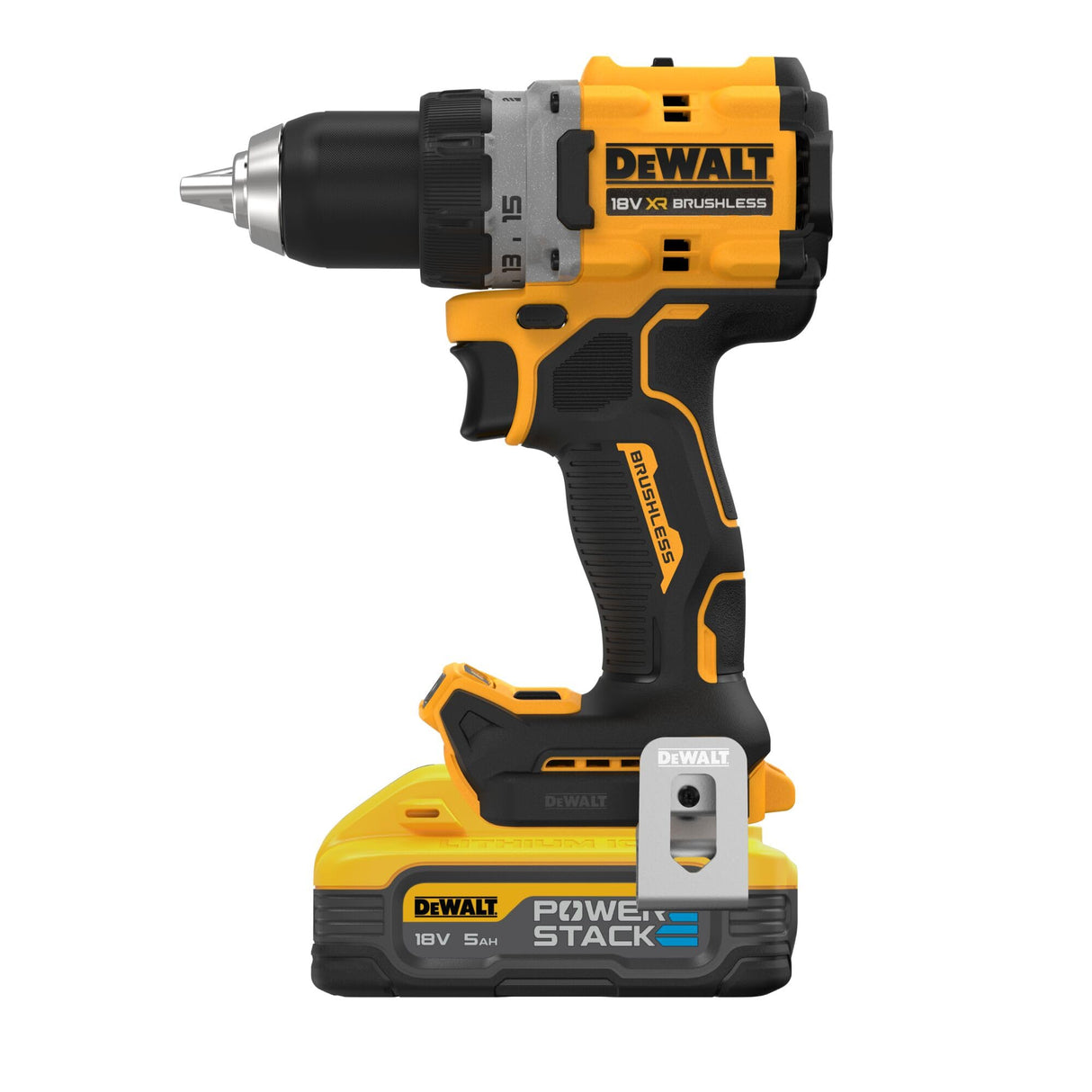 Taladro atornillador 18 V 90 Nm (2 x 5,0 Ah Powerstack) en estuche TSTAK - DEWALT DCD800H2T-QW
