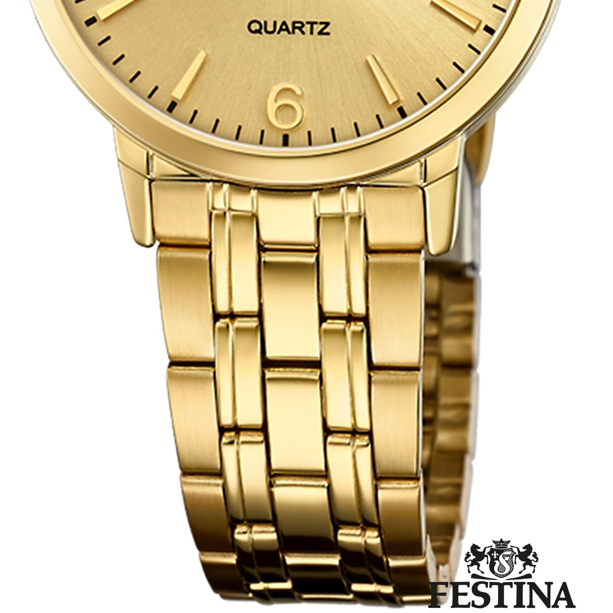 Festina Reloj Mujer F20514/3 Acero Clasico Caja de Acero Inoxidable 316l Dorado Correa de Acero Inoxidable 316l Dorado