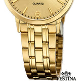 Festina Reloj Mujer F20514/3 Acero Clasico Caja de Acero Inoxidable 316l Dorado Correa de Acero Inoxidable 316l Dorado