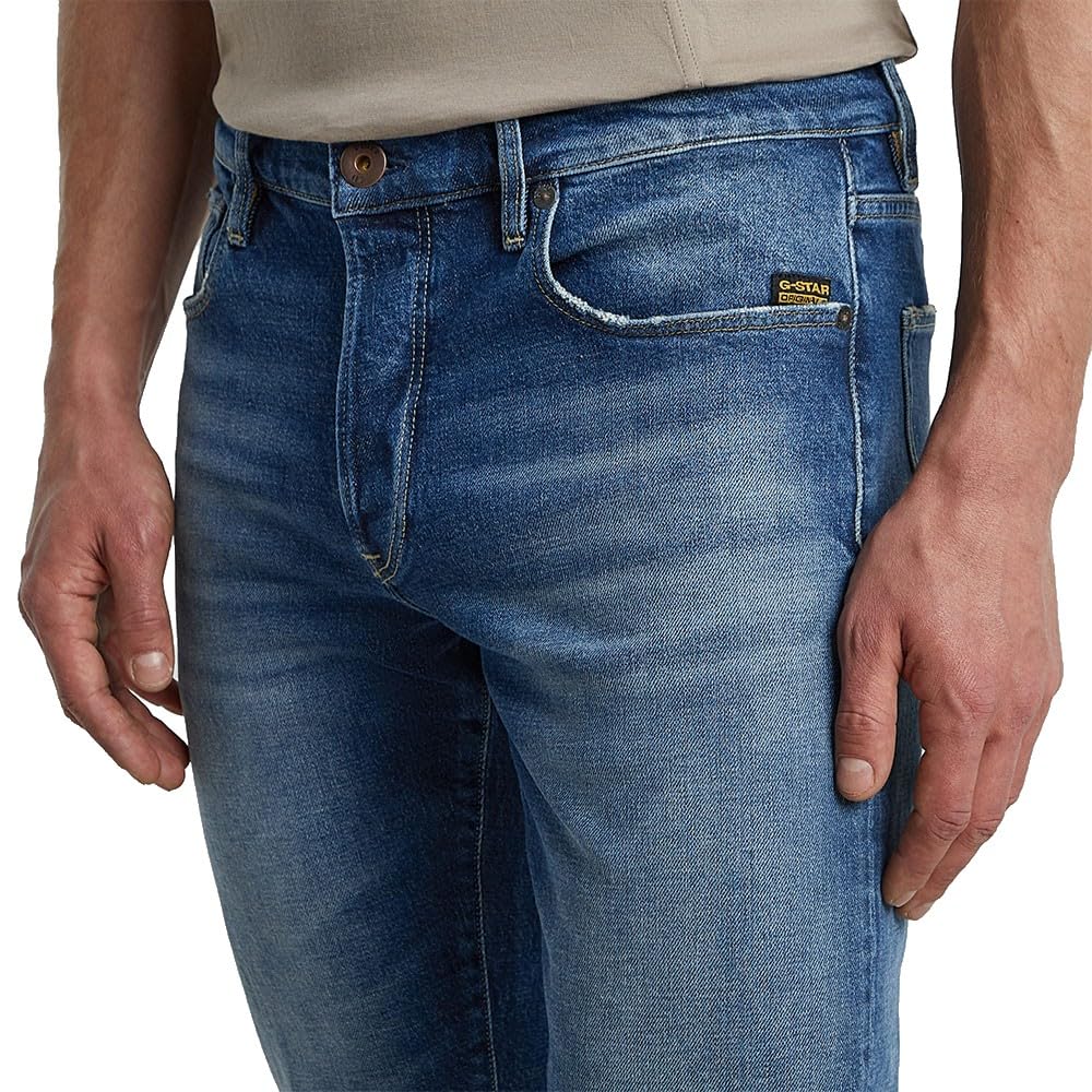 G-STAR 3301 Slim Jeans Vaqueros, Azul (Vintage Sakarya 51001-e106-h703), 30W / 32L Hombre