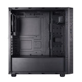 Silverstone SST-PS14B-E - Caja de Torre ATX de Precision, Panel Lateral de Vidrio Templado Ahumado, Negro