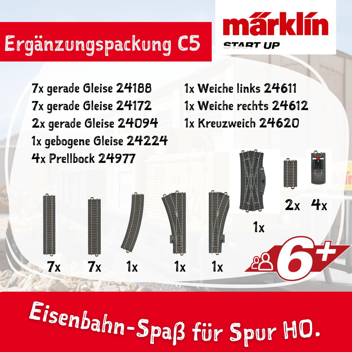 Märklin 24905 - Ampliación de la canción Set C5 C