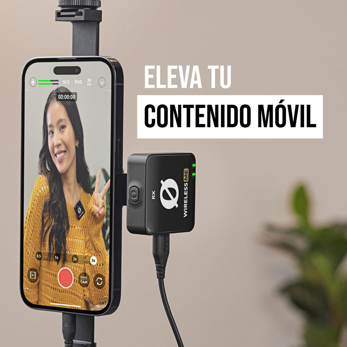 Røde Magnetic Mount Soporte Magnético Røde para Accesorios de Smartphone con Ranuras para Zapata Fría y una Rosca de 1/4 pulgadas, compatible con MagSafe