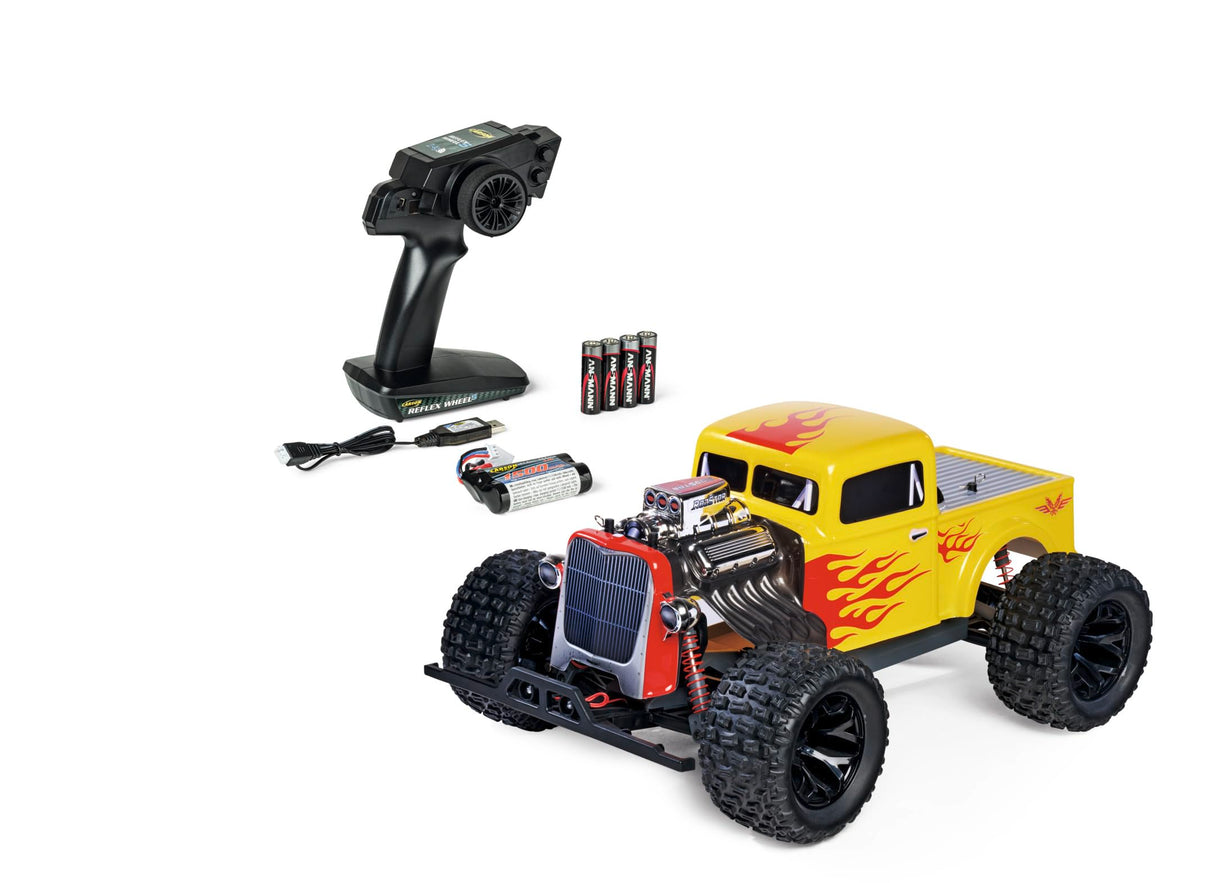 Carson 500404313 1:10 Rodstar 2.4GHz 100% RTR - Coche teledirigido, truggy Todoterreno, Incl. Pilas y Mando a Distancia, carrocería Impresa