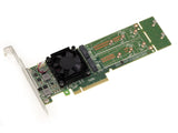 Kalea-INFORMATIQUE Tarjeta controladora M2 PCIe 3.0 x8 para 2 SSD M.2 NVMe M Key. Chipset PLX PEX 8747-32 GB por SSD, 64 G en Total. Perfil Alto y bajo.