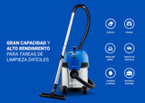 Nilfisk Multi II 22L Inox Aspirador de Agua y Polvo Potente - Aspiradora de Bricolaje para Sólidos y Liquidos, Seco y Húmedo, Exterior e Interior (1200 W)