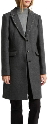 Morgan 242-glam Abrigo, Gris Claro, 44 para Mujer