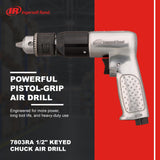 Ingersoll Rand Taladro Neumático Reversible 7803RA de 1/2" – Taladro Neumático para su Taller, Taladro Neumático de Alta Resistencia, Herramienta Professional