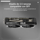 ASUS Dual GeForce RTX 5060 Ti 16GB GDDR7 OC Edition (PCIe 5.0, 16GB GDDR7, DLSS 4, HDMI 2.1b, DisplayPort 2.1b, diseño de 2.5 Ranuras, diseño de Ventilador Axial-Tech, tecnología 0dB)
