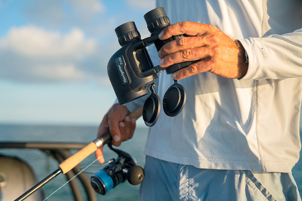 Steiner 7x30 Navigator Marine Prismáticos con diseño de Puente Abierto y Enfoque automático Deportivo, sin brújula
