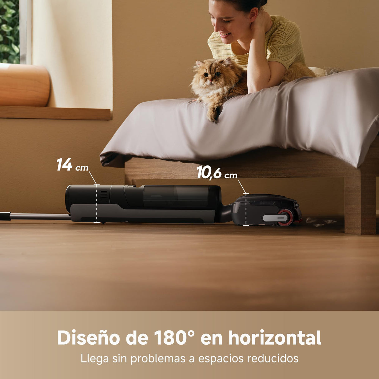 DREAME H15 Pro FoamWash Aspirador en Seco y Húmedo, Lavado con Espuma Focalizado, Solución de Limpieza con Proporción Inteligente, Brazo Robótico con IA 2.0, TangleCut 2.0, Lavado a 100 °C