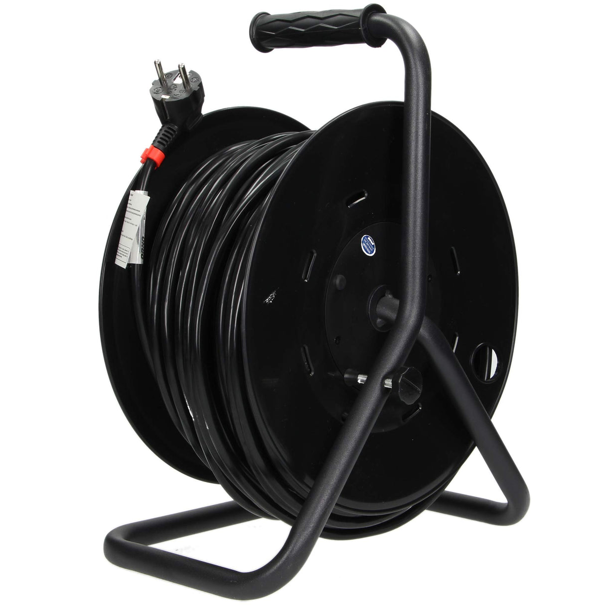 Orno AE-13154(GS) - Carrete alargador de cable (25 m, 50 m, 4 enchufes, 3200 W, 25 m)