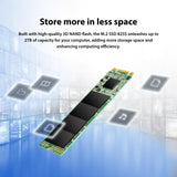Transcend 2TB MTS825S M.2 2280 SATA III SSD - 6Gb/s, 3D NAND Flash, para Actualización de Laptop/Escritorio TS2TMTS825S