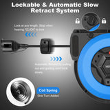 Enrollador de cable automático con soporte profesional 15 m + 2m| Enrollador retráctil montado pared y techo | 1500 W ~ 3000 W| carretes de cable automática | Giratorio 180° | Nivel de protección IP44