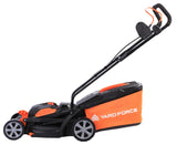 Yard Force Cortacésped LM C33 con batería de 20 V/4,0 Ah, Ancho de Corte Aprox. 33 cm, Altura de Corte Regulable 20 – 60 mm, con Saco híbrido de 30 litros, Incluye batería y Cargador