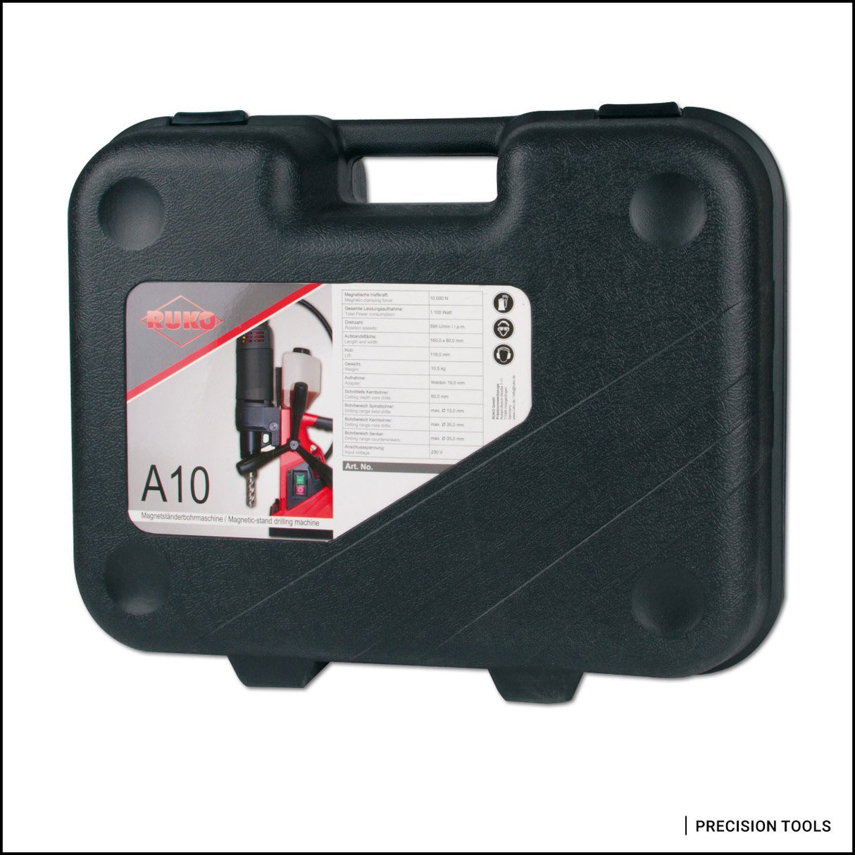 RUKO 108010A - Taladro de Columa Base Magnética A10