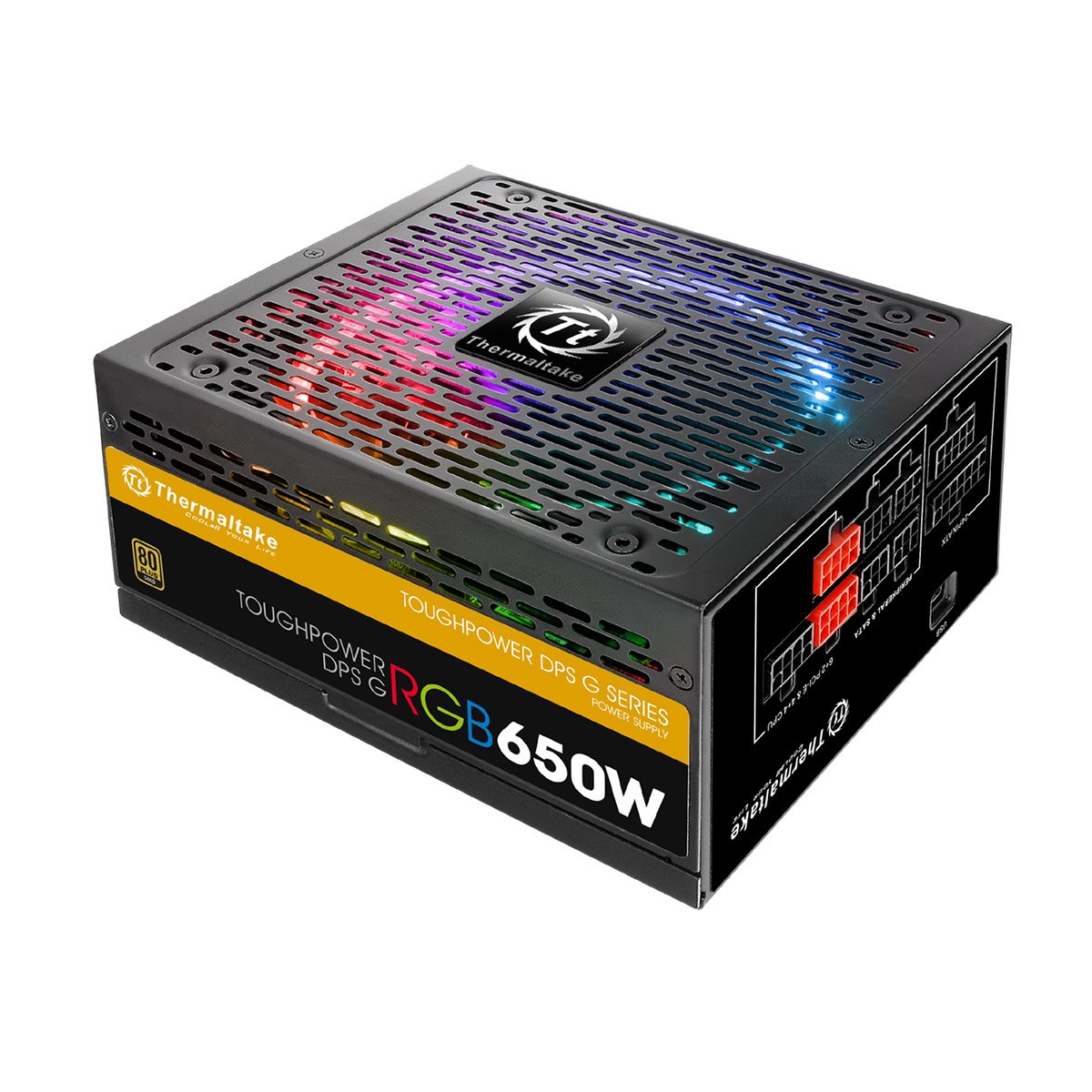 Thermaltake Toughpower DPS G RGB - Fuente de alimentación 650W, Color Negro