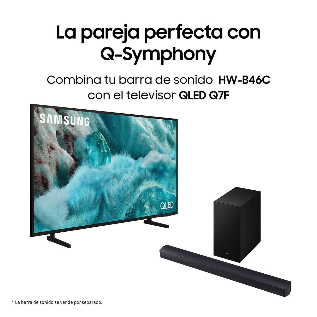 SAMSUNG Barra de Sonido HW-B46CF/ZF - 2.1ch, Dolby Audio/DTS Virtual:X, Bass Boost, Sonido Inteligente
