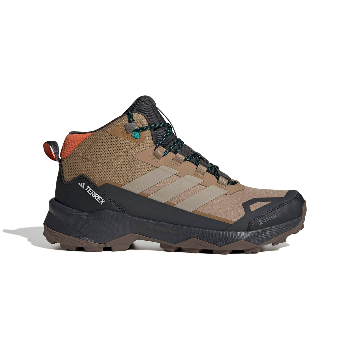 adidas Terrex Skychaser AX5 Mid Gore-Tex Hiking Shoes, Zapatos de Senderismo Hombre, Cardboard/Blanch Cargo/Semi Impact Orange, 45 1/3 EU