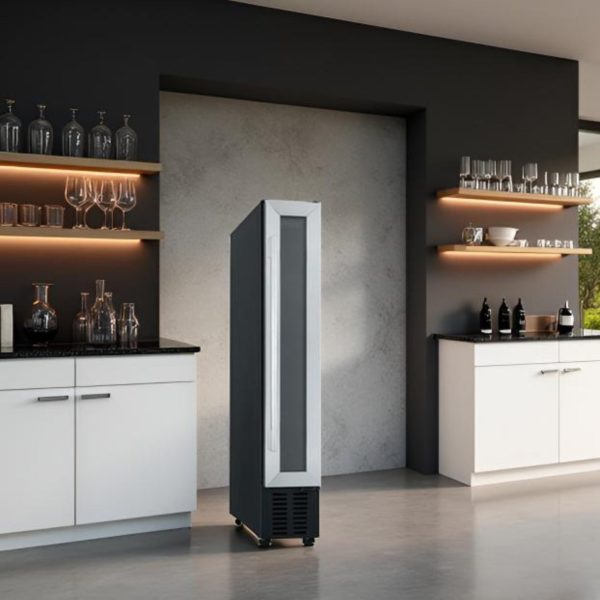 CATA | Vinoteca |Modelo VI 15107 X | Vinoteca no Frost de Encastre | Capacidad para 7 Botellas | Ancho de 15 cm | Clase de Eficiencia nergética G | Con Soportes Regulables para la Altura