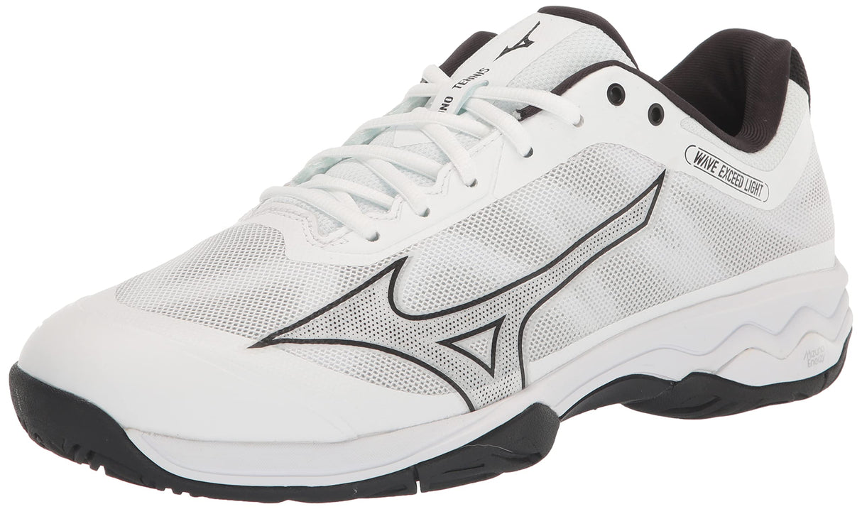 Mizuno Wave Exceed Light para Hombre, Blanco/Negro, 11.5, Blanco/Negro, 45 EU
