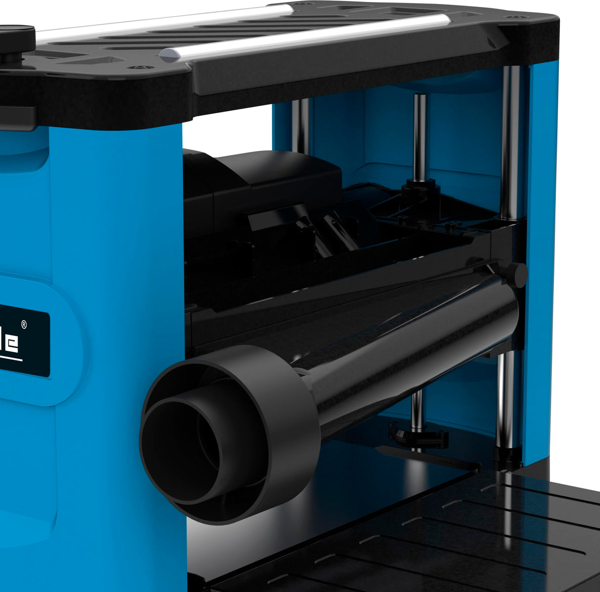 Güde Cepilladora de espesor GDH 330 (1500 W, 2 cuchillas, altura de paso de hasta 152 mm, ancho de paso hasta 330 mm, reducción de virutas de hasta 2,8 mm, mesa de alimentación plegable, colector de