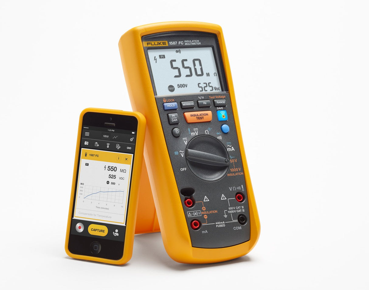 FLUKE 1587 Industrial/I400 FC 2-en-1 de aislamiento Multímetro con pinza I400