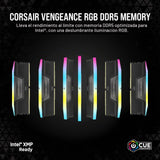 CORSAIR Vengeance RGB DDR5 48GB (2 x 24GB) hasta 5200MHz Intel RAM