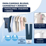 CLEANmaxx Plancha automática de camisas PRO STEAM + accesorio para pantalones | Función vapor, pantalla táctil | Plancha para camisas y blusas | Reduce olores, desinfecta, alisa, refresca