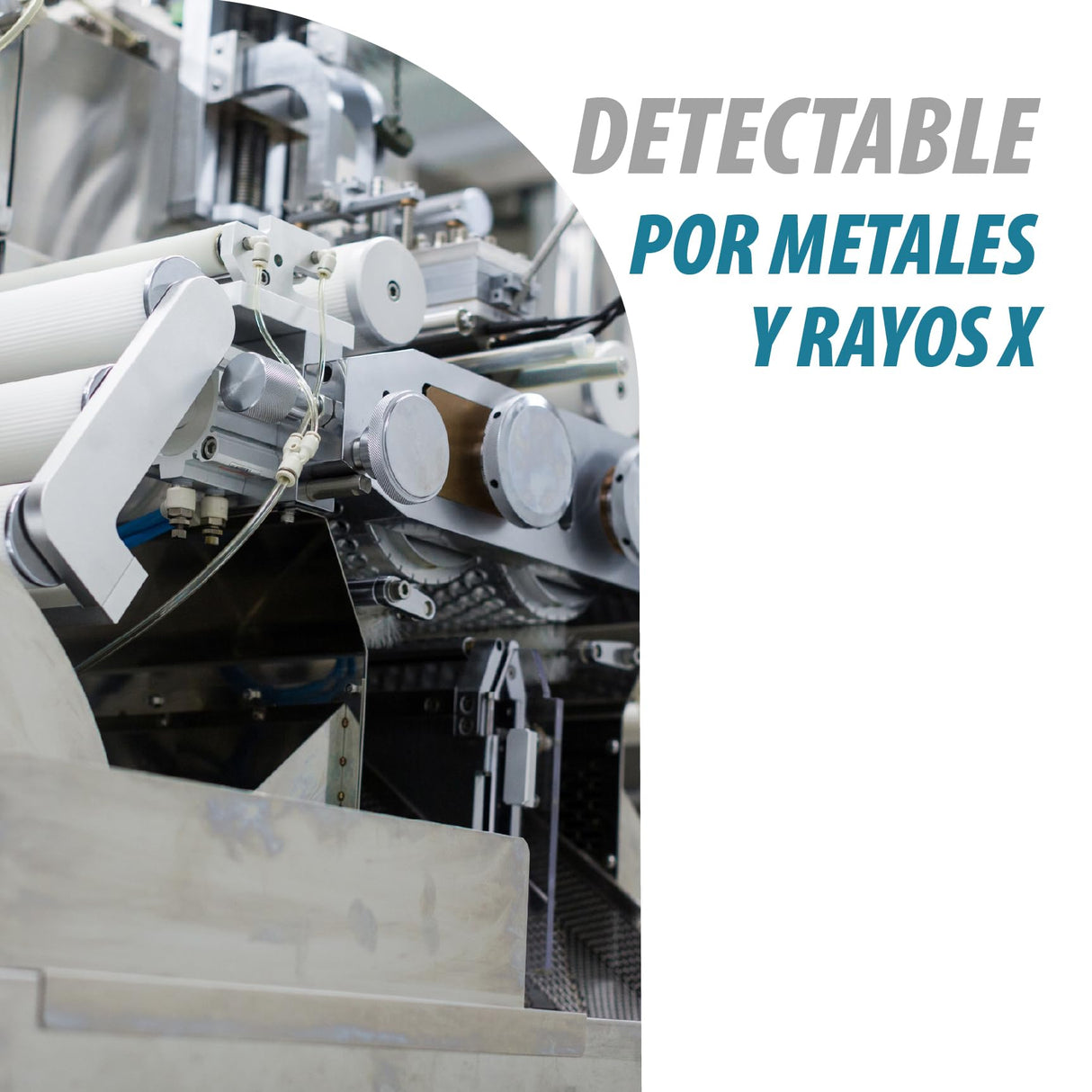Maya Bolígrafo ECO V2.0. con Clip Detectable Metales y Rayos X. Escritura Segura y Antibacteriana. Durabilidad 2800m. Grado Alimentario. Tinta Azul.
