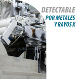 Maya Bolígrafo ECO V2.0. con Clip Detectable Metales y Rayos X. Escritura Segura y Antibacteriana. Durabilidad 2800m. Grado Alimentario. Tinta Azul.