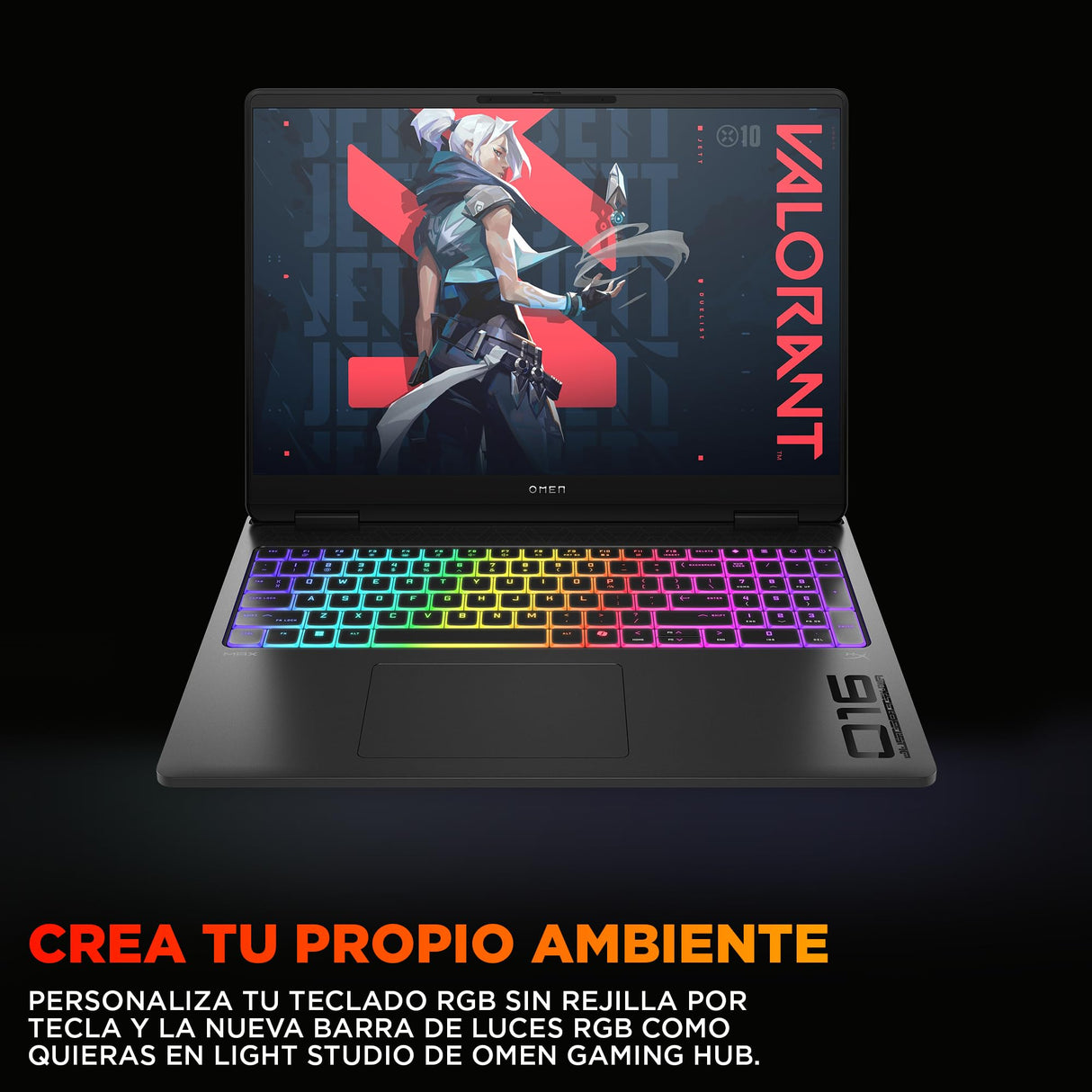 HP OMEN MAX 16-ah0006ns - Ordenador Portátil Gaming de 16" OLED 240Hz (Ultra 9-275HX, 64GB RAM, 1 TB, NVIDIA GeForce RTX 5090 24GB, WiFi 7, Windows 11) Negro - Teclado QWERTY Español